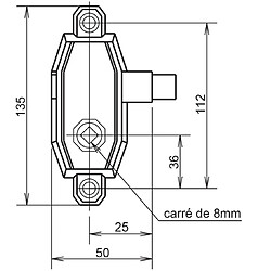 Metalux Serrure Bec de canne 7170 droite - GOLLOT - F671701000