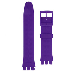 Bracelets de montre en caoutchouc de silicone de 19 mm imperméables violet