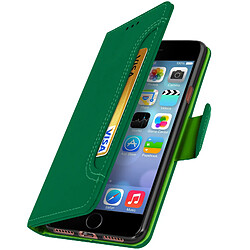 Avizar Housse iPhone SE 2022, 2020 et 8, 7, 6S, 6 Portefeuille Fonction Support vert