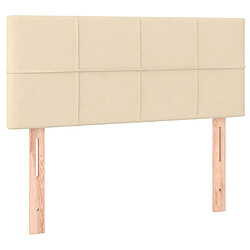 Maison Chic Tête de lit moderne pour chambre - Décoration de lit Crème 80x5x78/88 cm Tissu -MN81158