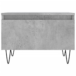 Acheter vidaXL Table basse gris béton 50x46x35 cm bois d'ingénierie