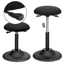 Avis Helloshop26 Tabouret ergonomique siège de travail rotatif à 360° tabouret assis debout hauteur réglable 50-70 cm avec patin antidérapant 12_0000970