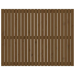 Avis vidaXL Tête de lit murale Marron miel 140x3x110 cm Bois massif de pin