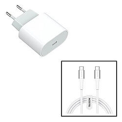 PHONECARE Kit Base Charge Type C FastCharge 20W + Câble 60W 3.0A 1m Type C ACCETEL pour Apple AirPods Pro (2.ª geração) - Blanc