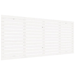 vidaXL Tête de lit murale Blanc 206x3x91,5 cm Bois massif de pin