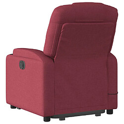 Acheter vidaXL Fauteuil inclinable de massage électrique Rouge bordeaux Tissu