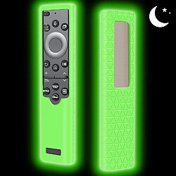 SANAG Coque Housse De Silicone Pour Telecommande Samsung Solaire Bn59-01385 Bn59-01386 Serie Bn59-01391A etui De Protection Pour Telecommande Samsung Tv 2022 Solar Remote(Glow Green)