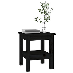 Maison Chic Table basse,Table Console Table d'appoint, Table pour salon Noir 35x35x40 cm Bois massif de pin -MN34786 pas cher