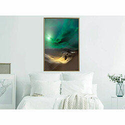 Paris Prix Affiche Murale Encadrée Green Moon 40 x 60 cm Or