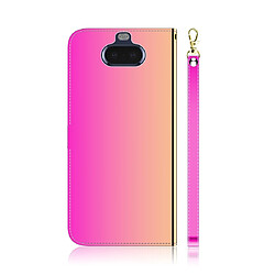 Avis Wewoo Housse Coque Etui à rabat horizontal en surface miroir avec pour Sony Xperia 20 et logements cartesportefeuille et lanière dégradé de couleur