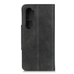 Etui en PU boucle en laiton cool noir pour votre Xiaomi Mi Note 10 Lite