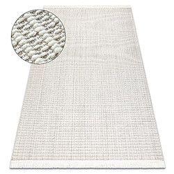 RUGSX Tapis NANO FH72A Melange, bouclé, tissé plat blanc 120x170 cm