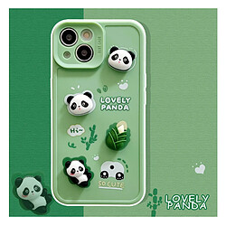 GUPBOO Étui pour iPhoneXsMax Coque de téléphone 3D Panda Cartoon Silicone