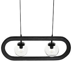 Beliani Lampe suspension AYENSU Noir pas cher