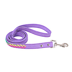 tissage coloré laisse chien laisse laisse corde de traction corde violet s