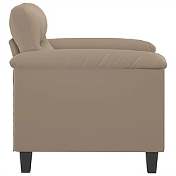 Avis vidaXL Chaise de canapé Taupe 60 cm Tissu microfibre