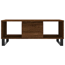 Acheter vidaXL Table basse Chêne marron 90x50x36,5 cm Bois d'ingénierie