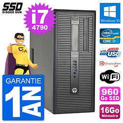 PC Tour HP ProDesk 600 G1 Intel Core i7-4790 RAM 16Go SSD 960Go Windows 10 Wifi - Occasion