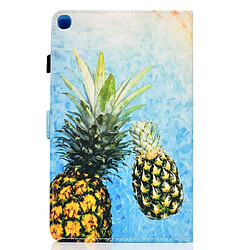 Avis Wewoo Housse Coque Étui en cuir PU avec Motif dessin coloré et empreinte horizontale fentes pour cartes et supports tablette Galaxy A 10.1 2019 / T510 / T515 ananas