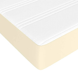 Acheter vidaXL Matelas de lit à ressorts ensachés Crème 140x190x20 cm