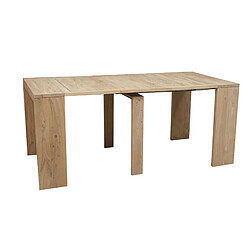 BOIS & CHIFFONS Console extensible naturelle | Acacia Katan