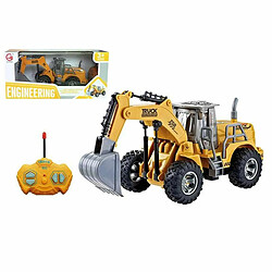 BigBuy Fun Camion avec Pelleteuse Télécommandé 1:28 10 x 8,5 x 22,5 cm