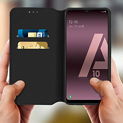 Avis Avizar Housse Samsung Galaxy A10 Étui Folio Fonction Support Vidéo Noir