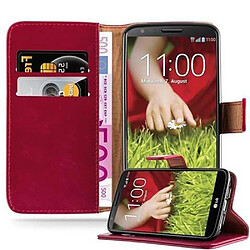 Cadorabo Coque LG G2 Etui en Rouge