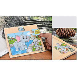 Avis Universal Puzzles en bois pour enfants baby-wood cartoon véhicule animaux d'apprentissage des jouets éducatifs