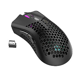 Universal BM600 Hot BM600 2,4 GHz Souris sans fil USB rechargeable 1600dpi réglable Hollow Out Honeycomb RVB Optical