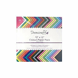 Avis Dovecraft Feuilles de papier de couleurs assorties 30,5 x 30,5 cm