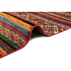 Vidal Tapis de laine 297x207 rouge Torkman pas cher