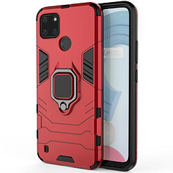 Coque en TPU anti-griffes avec béquille, rouge pour votre Realme C21Y