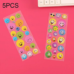 Wewoo 6 PCS Smiley Face stéréoscopique bulle autocollant enfants décoratif de bande dessinée, livraison aléatoire