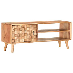 Maison Chic Meuble TV scandinave - Banc TV pour salon 100x35x40 cm Bois d'acacia massif -MN29921