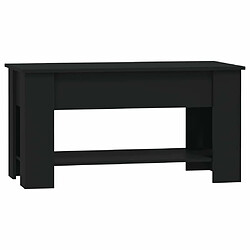 Avis Maison Chic Table basse,Table Console Table d'appoint, Table pour salon Noir 101x49x52 cm Bois d'ingénierie -MN46020