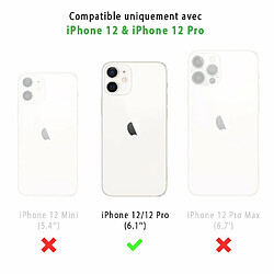 Evetane Coque iPhone 12/12 Pro 360 intégrale avant arrière transparente