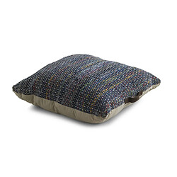 GEESE HOME 6861-Grand Coussin de sol coton bleu 75x75 cm