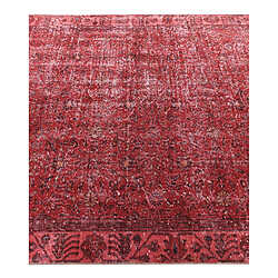 Avis Vidal Tapis de laine 274x150 rouge Ultra Vintage