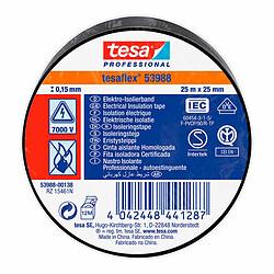 Ruban isolant TESA Noir PVC (25 mm x 25 m)