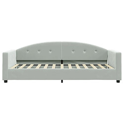 Acheter Maison Chic Lit de jour avec matelas, Lit de repos Lit d'invité pour Salon Chambre,Canapé-lit gris clair 90x200 cm velours -MN54973