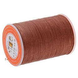 Fil de cire rond en polyester 0,35 mm couture couture bricolage artisanal marron