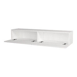 Helloshop26 Meuble TV 135 x 31 x 25 cm blanc 03_0007863