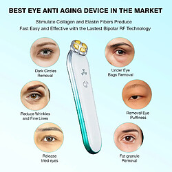 Chrono Accueil Machine anti-âge RF pour les yeux, les poches sous les yeux, les cernes, les pattes d'oie(Vert)