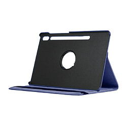 Wewoo Housse en cuir à texture Lichi pivotant à 360 degrés avec support pour Samsung Galaxy Tab S6 10.5 T860 / T865 bleu foncé pas cher