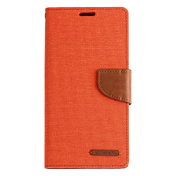 Wewoo Housse Coque CANVAS DIARY Étui en cuir avec rabat horizontal PU pour Galaxy A20 / A30avec support et logements cartes et porte-monnaie Orange