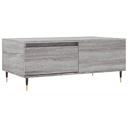 vidaXL Table basse Sonoma gris 90x50x36,5 cm Bois d'ingénierie