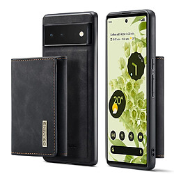 Etui en PU DG.MING absorption magnétique avec béquille, noir pour votre Google Pixel 6