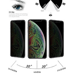 Wewoo Film de verre trempé 10PCS 9H dureté de la surface 180 degrés Protection d'écran anti-reflets pour iPhone XS Max pas cher