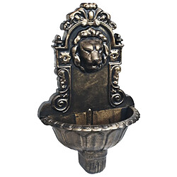 vidaXL Fontaine murale Design de tête de lion Bronze